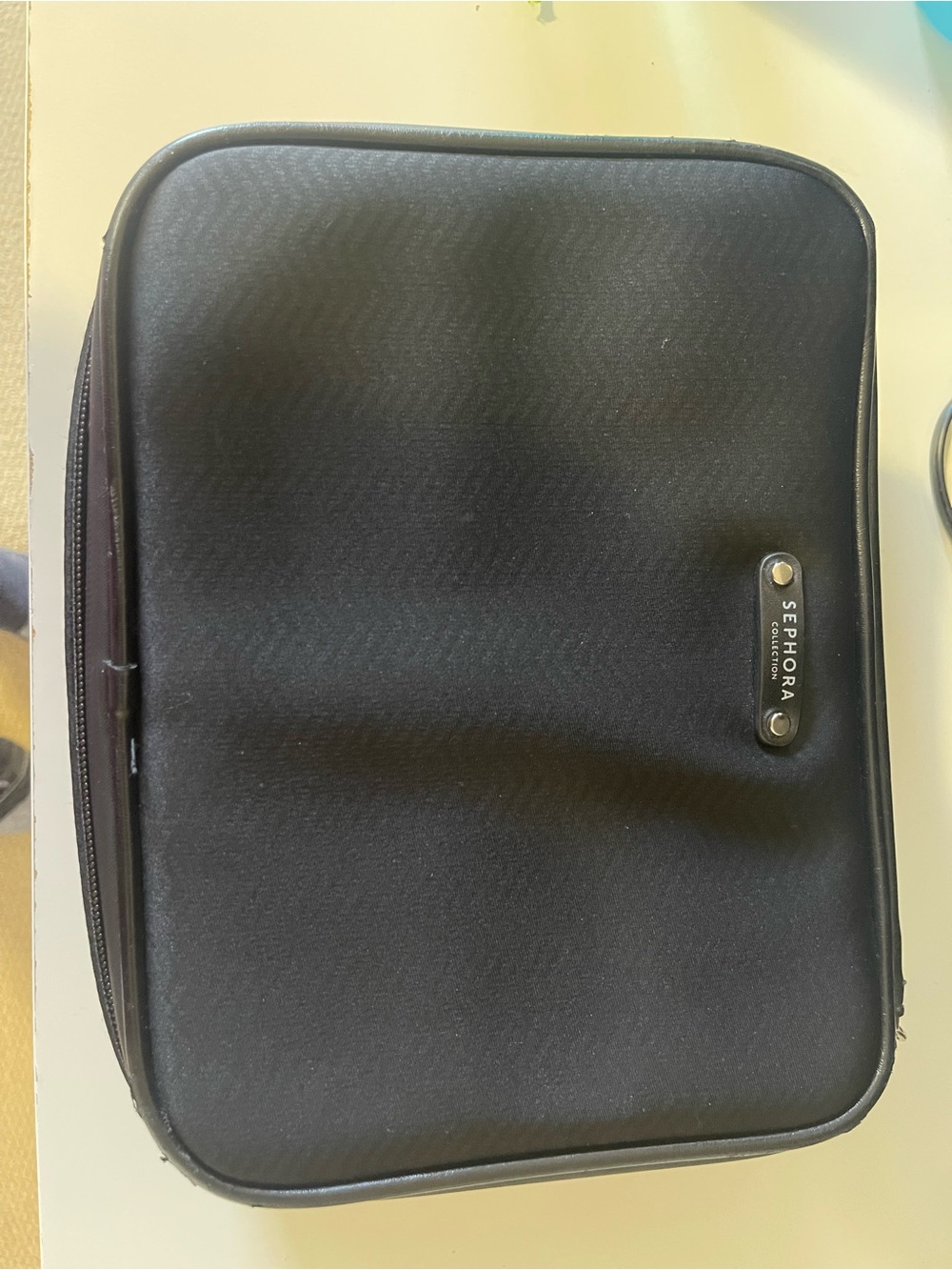 Sephora Black Quilted Cosmetic Travel Case